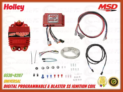 MSD Universal Red Digital Programmable 6AL-2 & Red Blaster SS Ignition Coil • $631.90