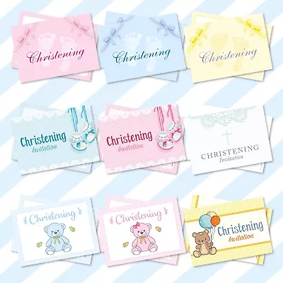 £1.45 • Buy A6 Christening Cards Invitation Invites Packs Girls Boys Childrens Kids Baptism