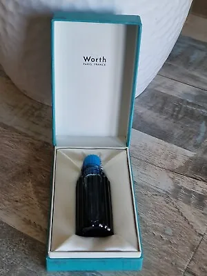 Antique Ja Reviens Vintage WORTH PERFUME BOTTLE In Box Lalique Blue • £64.99