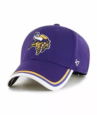Minnesota Vikings Football Team Logo NFL Purple Grind MVP Adjustable Hat • $19.95