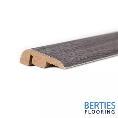 Solid MDF Laminate Threshold Strip Door Bar Texas Grey Oak Colour 3 Profiles  • £9.99