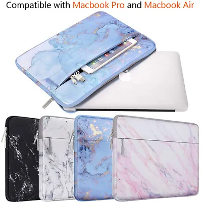 Laptop Case Sleeve Marble Design MacBook Pro MacBook Air Surface Notebook Bag • £12.95