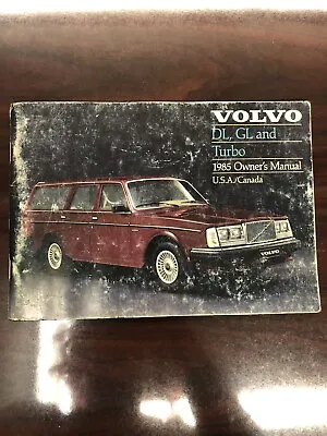 85 1985 Volvo 240 Owners Manual Dl Gl Turbo • $25