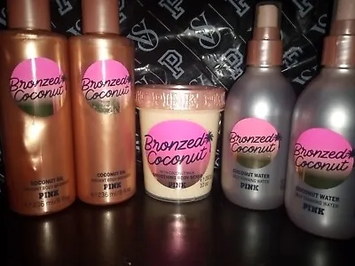Victoria's Secret Pink Bronzed Coconut Oil Coconut Water & Body Scrub • $49.99
