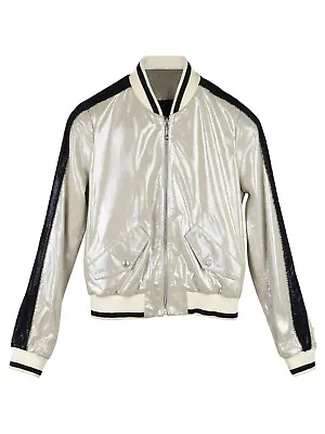 £160 • Buy Just Cavalli Shimmer Soft Leather Bomber Jacket