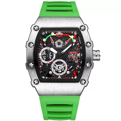 Men Watch Fashion Quartz Man Wristwatch Silicone Man Watches Waterproof Luminous • $15.22