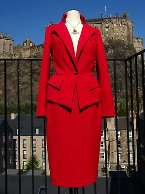 £249 • Buy Vivienne Westwood Virgin Cabin Crew Uniform Size 10 Reg Jacket 10 Short Skirt