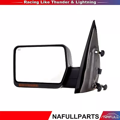 Power Mirror For 2004-2008 Ford F-150 Driver Side Textured Black Manual Folding • $51.99