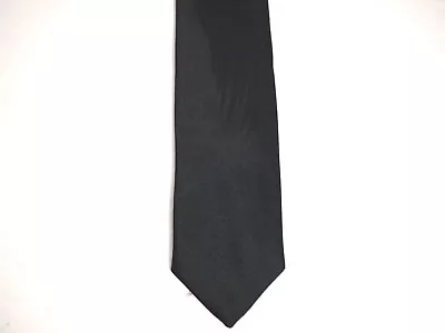 Retro Mens Necktie Tie Black Feather Motif Textured Skinny 58  • $5.99