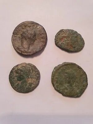 Roman Empire Un Researched Bronze Roman Coins X4...uk Metal Detecting Finds • £8.99