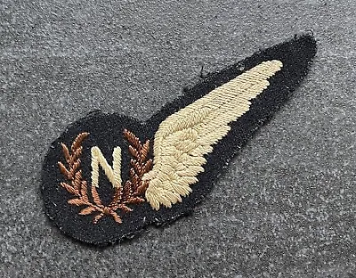 Genuine WW2 RAF Royal Air Force Navigator Large Flat Half Wing Brevet Badge • £35