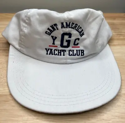 Gant Yacht Club Baseball Hat Mens White Strapback Cap Boating Outdoors • $11.39