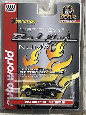 $54.99 • Buy Auto World Pro Tinker ‘57 Chevy Bel Air Nomad Black Slot Car Ho Scale Afx Tyco