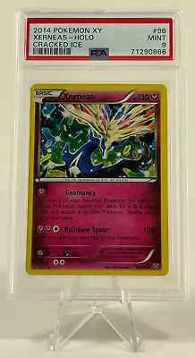 $123.49 • Buy Pokemon TCG 2014 XY Base Set #96/146 XERNEAS Cracked Ice Holo PSA 9 MINT LOW POP