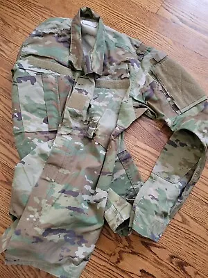 Army OCP Multicam Camo Military Combat Uniform Coat Jacket - Size Small LONG ACU • $20.36