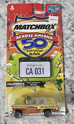 Matchbox Across America 50th Birthday Series CALIFORNIA 1955 Chevrolet Bel Air • $2.95