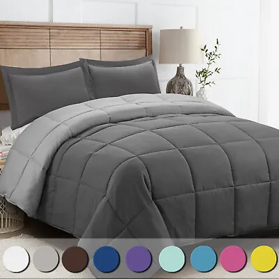 Down Alternative Comforter Set 3 PCS With Shams All Season Reversible Comforter • $40.99
