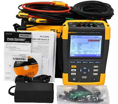 Fluke 435 Series II 2 Three Phase Power Quality Analyzer W/ Harmonics Etc I430 / • $5195.95