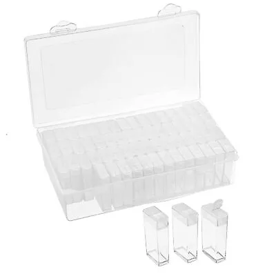 64 Grids Diamond Painting Storage Box Case Embroidery Nail Art Accessory Display • £8.39