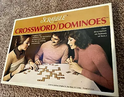 NIB Vintage 1975 Scrabble Crossword Dominoes Tile Game • $7