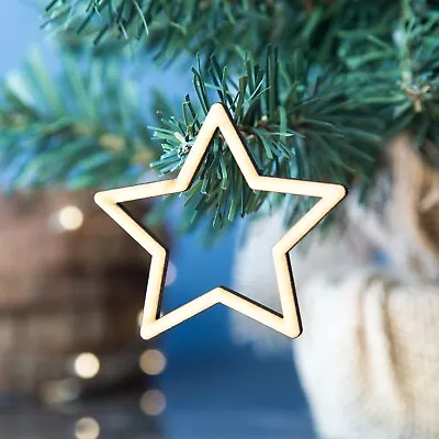 £3.99 • Buy Wooden MDF Shapes Christmas Bunting Hanging Wood Baby Mobile Decorations Cut Out