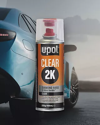 2k Gloss Clear Paint 400ml High Spray Touch Up Automotive Top Coat Upol Aerosol • $59.95