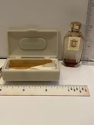Vintage F. MILLOT Crepe De Chine Parfum With Plastic Case • $150