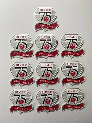 Genuine OEM Ruger 75th Anniversary Sticker Logo 4  X 4  Decal 10 Pack • $30