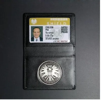 £26.39 • Buy Agents Of Shield S.H.I.E.L.D. Metal Badge & Leather ID Holder Coulson Wallet
