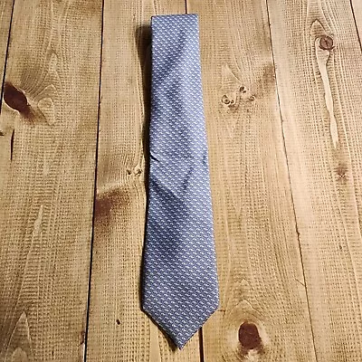 Vineyard Vines 60” Men’s Blue Tie 100% Silk Made In USA Whale Theme • $9.99