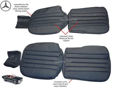 Fits Mercedes W113 Pagoda 230SL 250SL 280SL Leather Replacement Seat Kit 63-71 • $1089