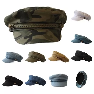 Men Sailor Captain Fisherman Cap Fashion Yacht Boat Costume Fiddler Unisex Hat • $18.99