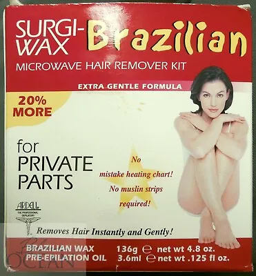 Surgi Wax Brazilian Leg Body Bikini Private Part Waxing Microwave Hair Remover • $5.99