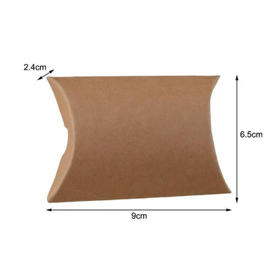 $4.79 • Buy 1xWedding Favor Box Cute Craft Paper Pillow Party Favour Candy Hot Cake S2A8