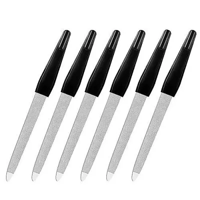 Fingernail Files 6 Pack Metal Nail Files Stainless Steel Finger Nail Filers Tool • $7.99