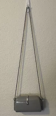 Vintage Plastic Purse Handbag Made In Hong Kong Light Gray With Braided Strap • $99.99