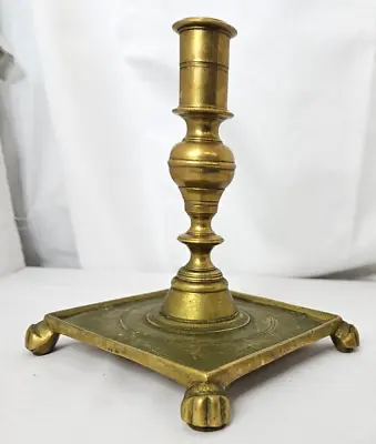 Williamsburg~Virginia Metalcrafters~Colonial Brass Candlestick~CW16-5 Feet~7  • $48.99