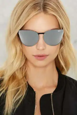 Quay Australia HIGHER LOVE Black & Silver Designer Sunglasses • $60