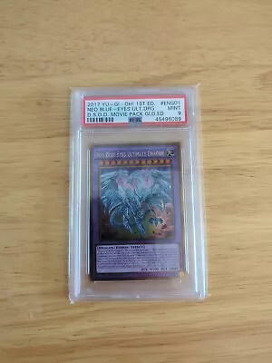 Yu-Gi-Oh 1st Edition Neo Blue-Eyes Ultimate Dragon D.S.O.D Movie Pack Gold PSA 9 • £9.99