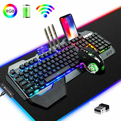 $67.89 • Buy 3in1 RGB Backlit Gaming Keyboard Mouse And RGB Mat Set For Nintendo Switch Xbox