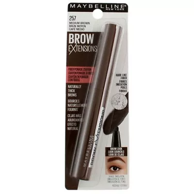 Maybelline Brow Extensions Fiber Pomade Crayon Eyebrow Makeup - 0.014oz • $7.99