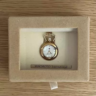 Mikimoto Pendant Watch Gold Jal With Box • $300
