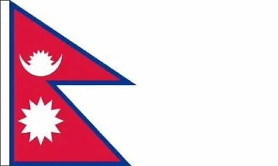 £16.99 • Buy Pack Of 6 Nepal Flag Sleeved Flag Suitable For Boats 45cm X 30cm