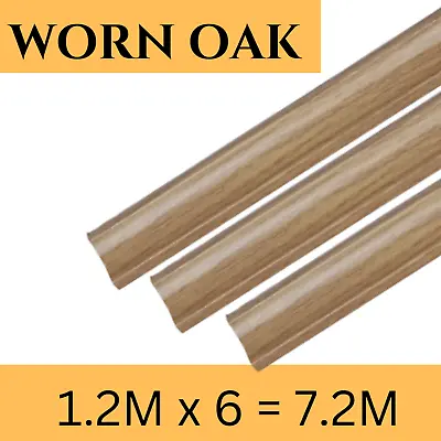 Worn Oak Laminate Beading Scotia Edge Trim  - 1.2M X 6 = 7.2 Meters • £12.25