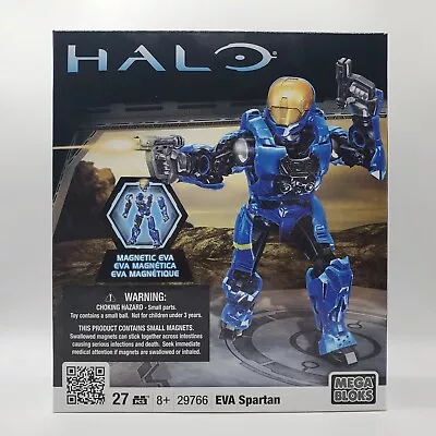 Mega Bloks Construx Halo Blue EVA Magnetic Spartan Action Figure 29766 RARE • $149.99