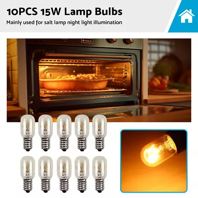 10PCS E14 Salt Lamp Globe Bulb 15W Light Bulb 240V Refrigerator Oven Replacement • $15.99