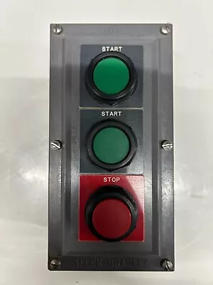 Allen Bradley 800h-3hw4r Push Button Station (start/start/stop) Nema 4x • $150