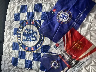 3 X Chelsea Flags - Great Condition • £3.50