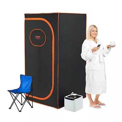 VEVOR 1600W Personal Steam Sauna Tent Full Size Loss Weight Detox Therapy Spa • $154.99