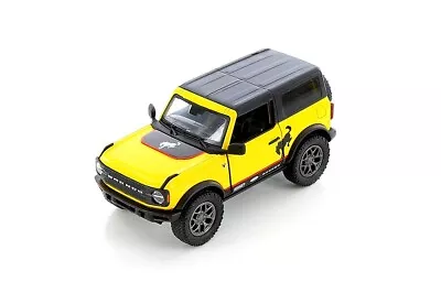 5438DFB 2022 BY KINSMART Ford Bronco Hard Top 1:34 Scale Diecast  Yellow(NO BOX) • $9.77